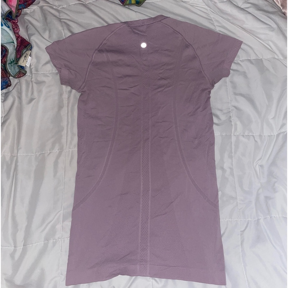 Purple Lululemon Swiftly Tech full length
